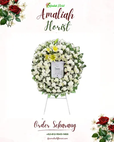 Krans Bunga Duka Cita di Botodayaan